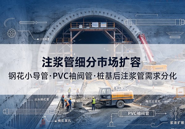 顺庆注浆管细分市场扩容，隧道钢花小导管、PVC 袖阀管、桩基后注浆管需求分化